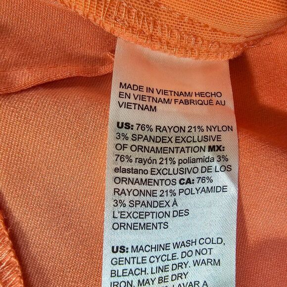 NWT Chico's Coral Sunset So Slimming Brigitte Slim Leg Size 4 - Picture 7 of 7